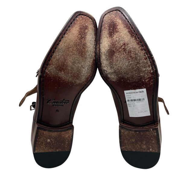 Curatore Dress Shoes Mens 9 Brown Leather Double Monk Strap Made in Italy 358074 main image 7